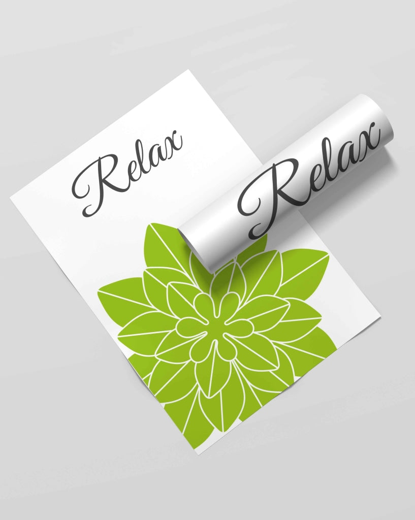 Pleasing Green Floral Art Frame For Wall Decor- Funkydecors Xs / Roll Posters Prints & Visual