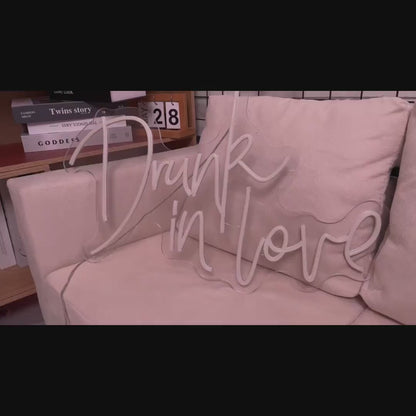 Drunk in Love Neon Sign For Proposal Wall Decor- FunkyDecors