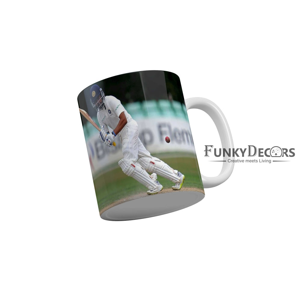 Prithvi Shaw Delhi Capitals Coffee Ceramic Mug 350 ML-FunkyDecors