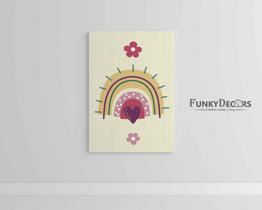 Rainbow Love Art Frame For Wall Decor- Funkydecors Posters Prints & Visual Artwork