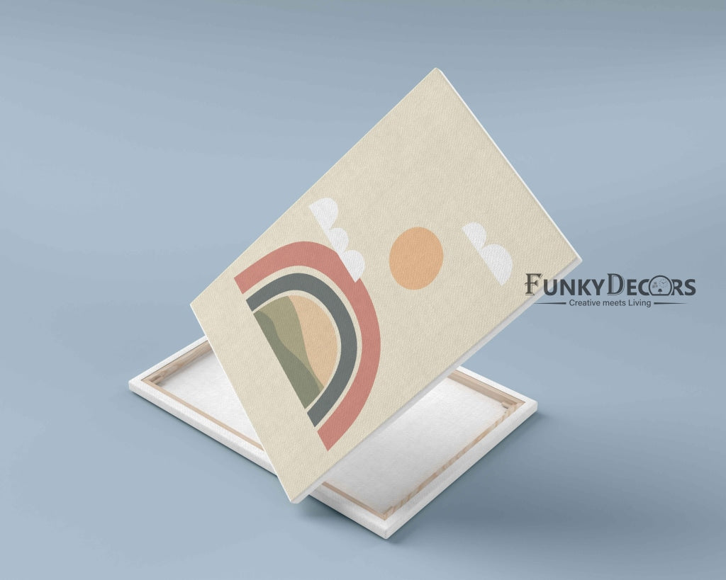 Rainbow Minimal Art Frame For Wall Decor- Funkydecors Posters Prints & Visual Artwork