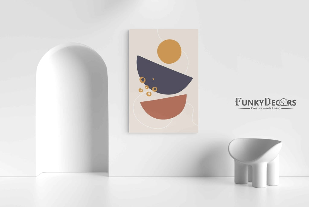 Rainbow Minimal Art Frame For Wall Decor- Funkydecors Posters Prints & Visual Artwork