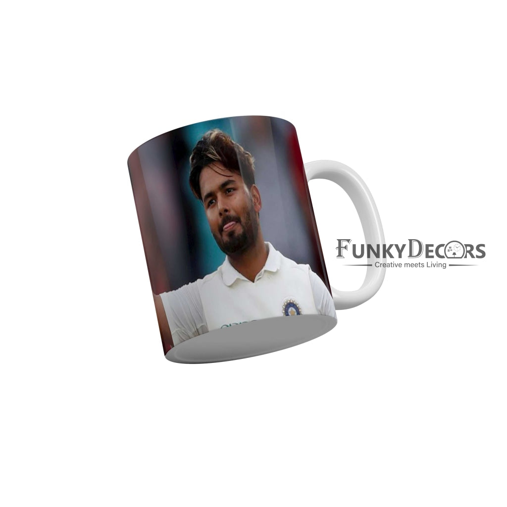 Rishabh Pant Delhi Capitals Coffee Ceramic Mug 350 ML-FunkyDecors