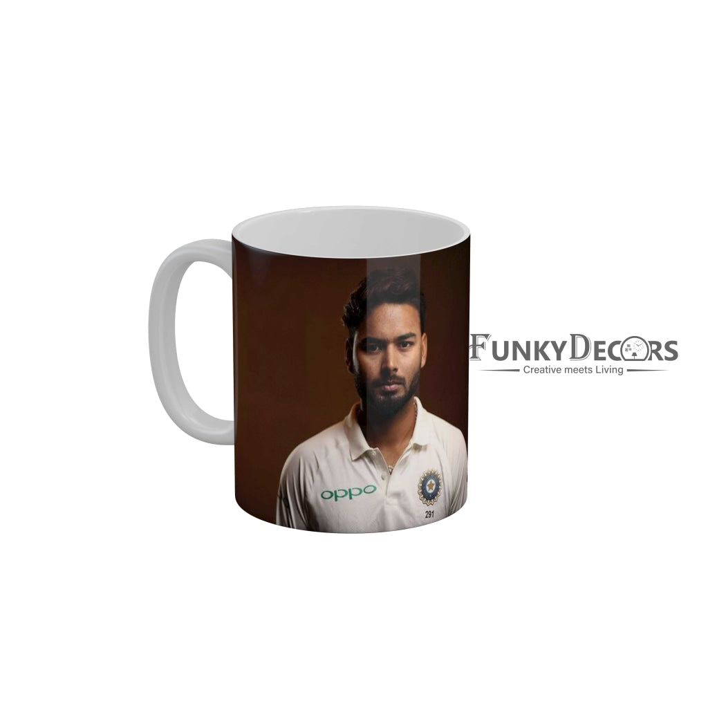 Rishabh Pant Delhi Capitals Coffee Ceramic Mug 350 ML-FunkyDecors