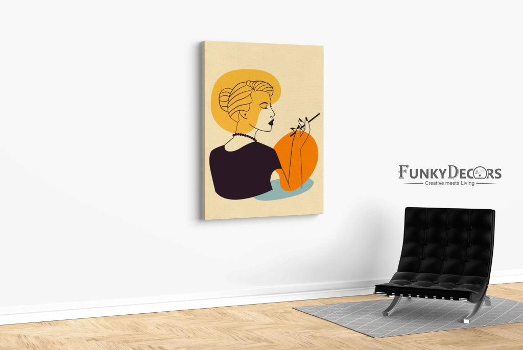 Shades Of Yellow Portrait Art Frame For Wall Decor- Funkydecors Posters Prints & Visual Artwork