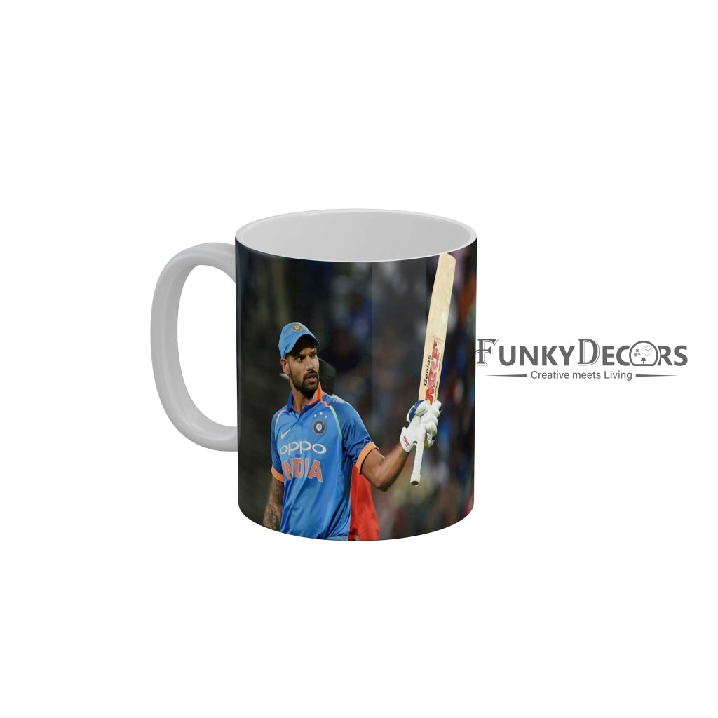 Shikhar Dhawan Delhi Capitals Coffee Ceramic Mug 350 ML-FunkyDecors