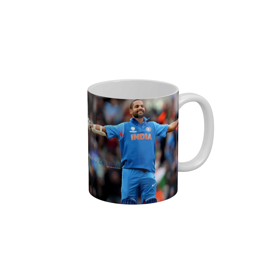 Shikhar Dhawan Delhi Capitals Coffee Ceramic Mug 350 ML-FunkyDecors