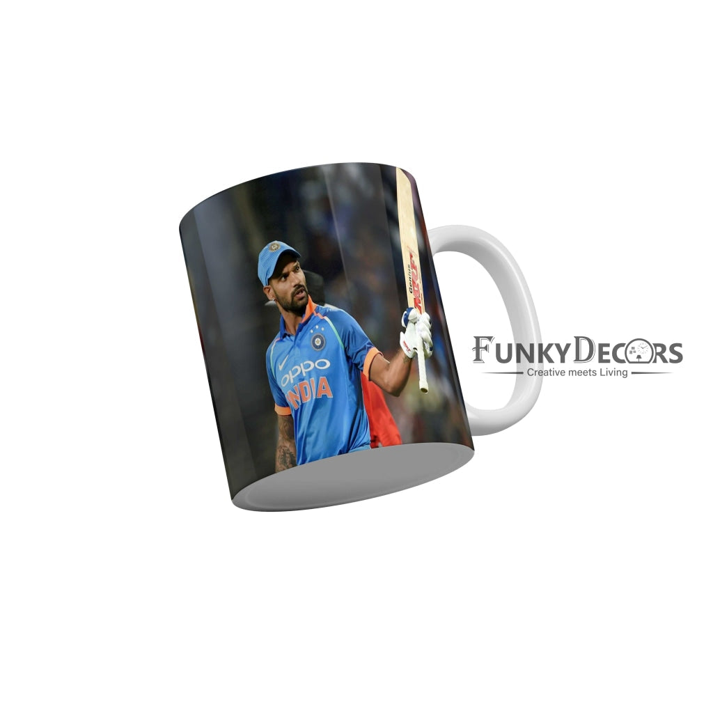 Shikhar Dhawan Delhi Capitals Coffee Ceramic Mug 350 ML-FunkyDecors