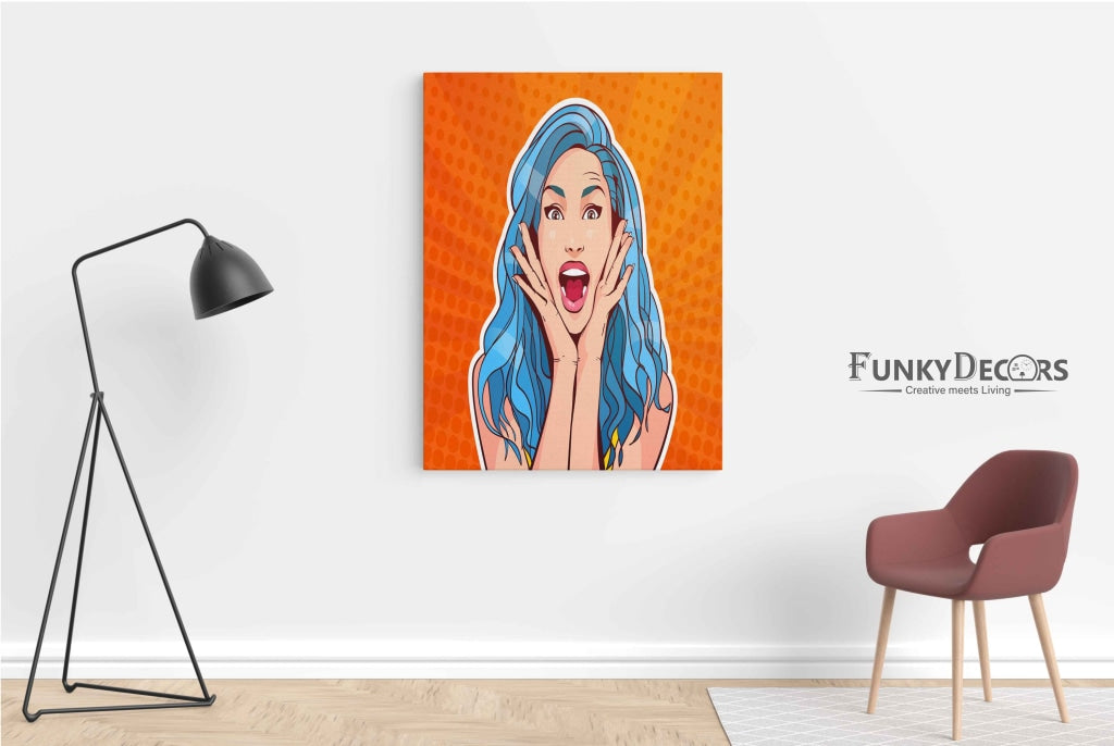 Shout Out Loud Pop Art Frame For Wall Decor- Funkydecors Posters Prints & Visual Artwork