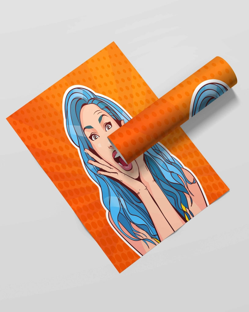 Shout Out Loud Pop Art Frame For Wall Decor- Funkydecors Xs / Roll Posters Prints & Visual Artwork