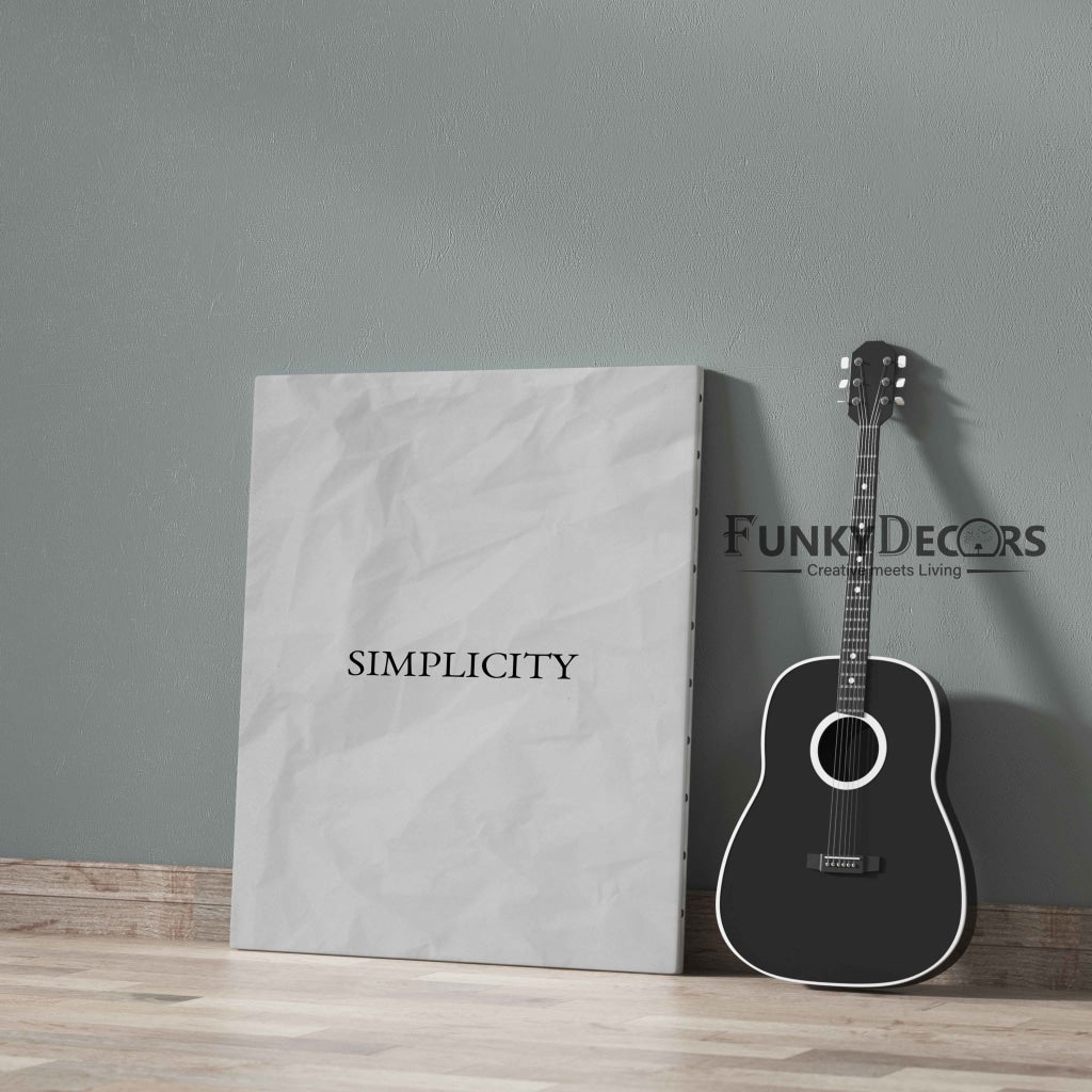 Simplicity - Quotes Art Frame For Wall Decor- Funkydecors Posters Prints & Visual Artwork