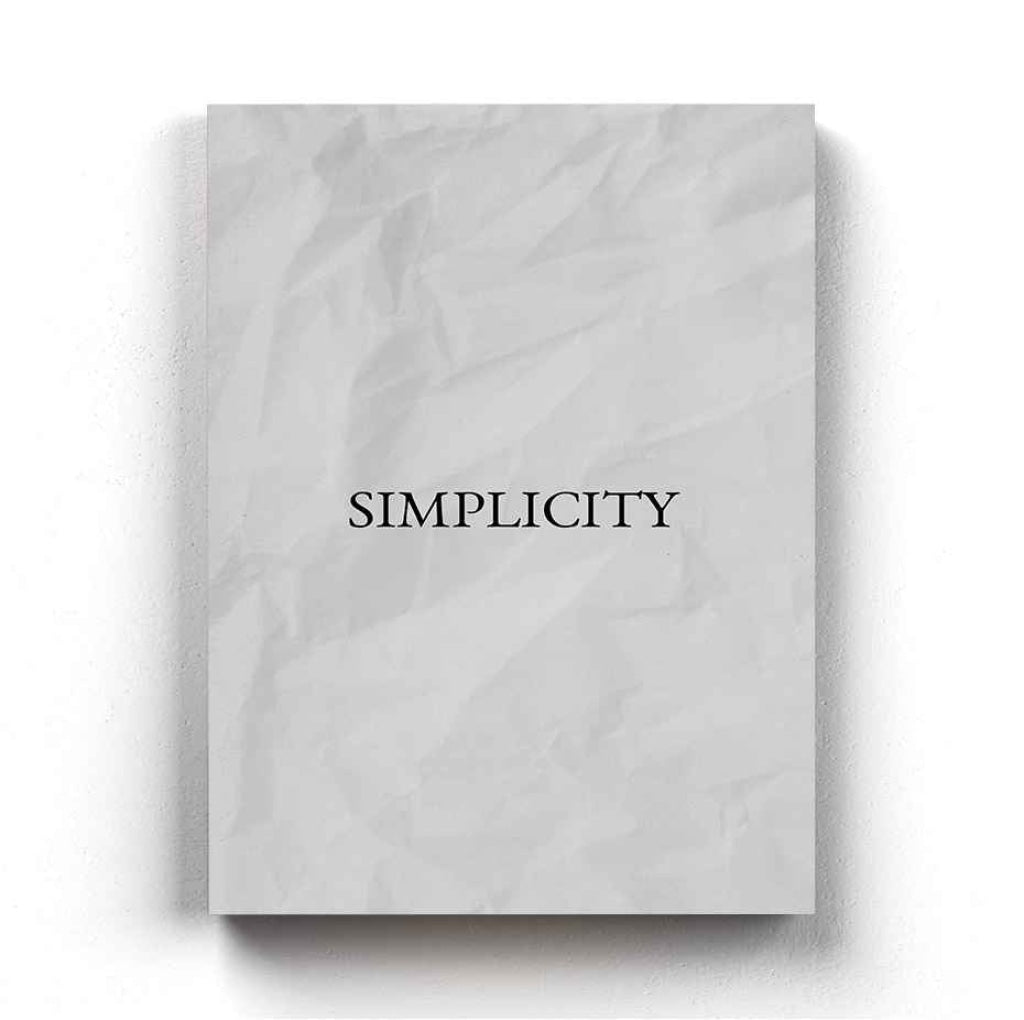 Simplicity - Quotes Art Frame For Wall Decor- Funkydecors Xs / Canvas Posters Prints & Visual