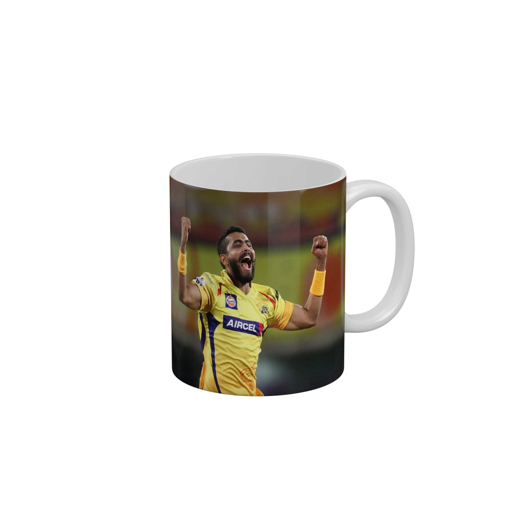 Sir Jadeja CSK Coffee Ceramic Mug 350 ML-FunkyDecors