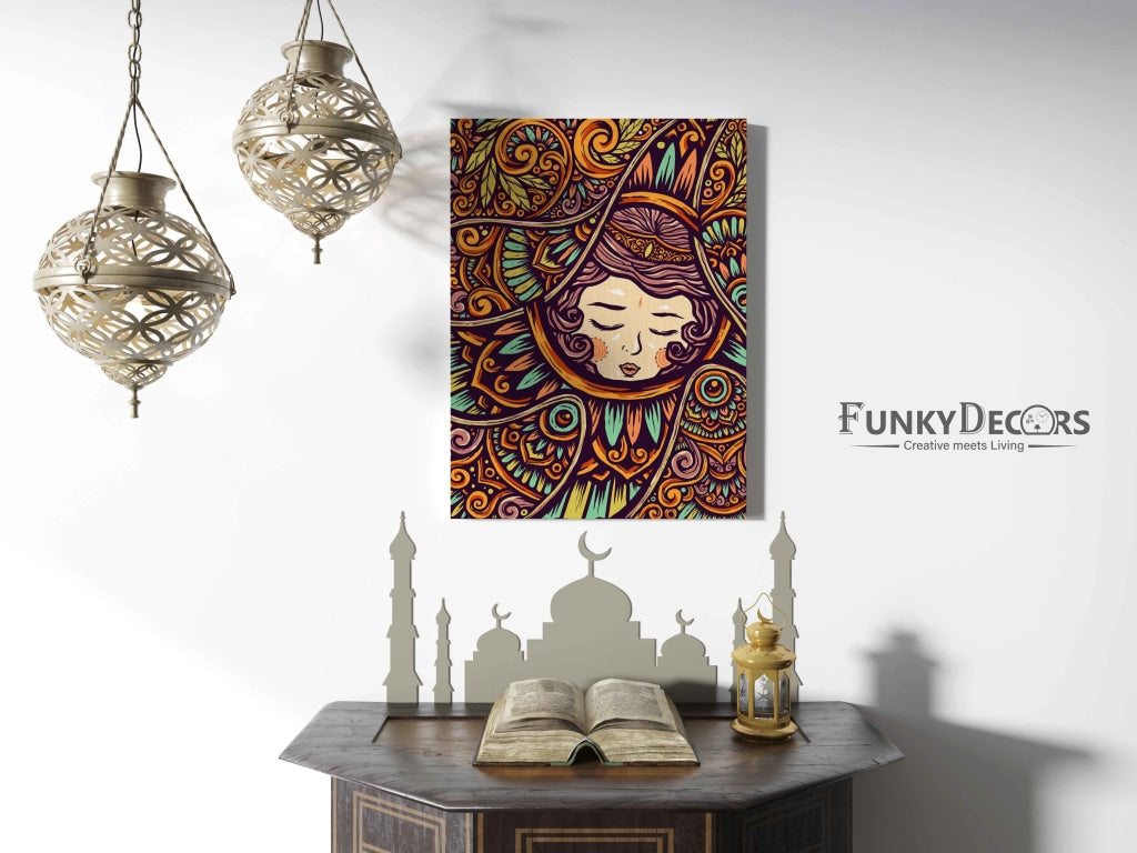 Sleeping Beauty - Mandala Art Frame For Wall Decor- Funkydecors Posters Prints & Visual Artwork