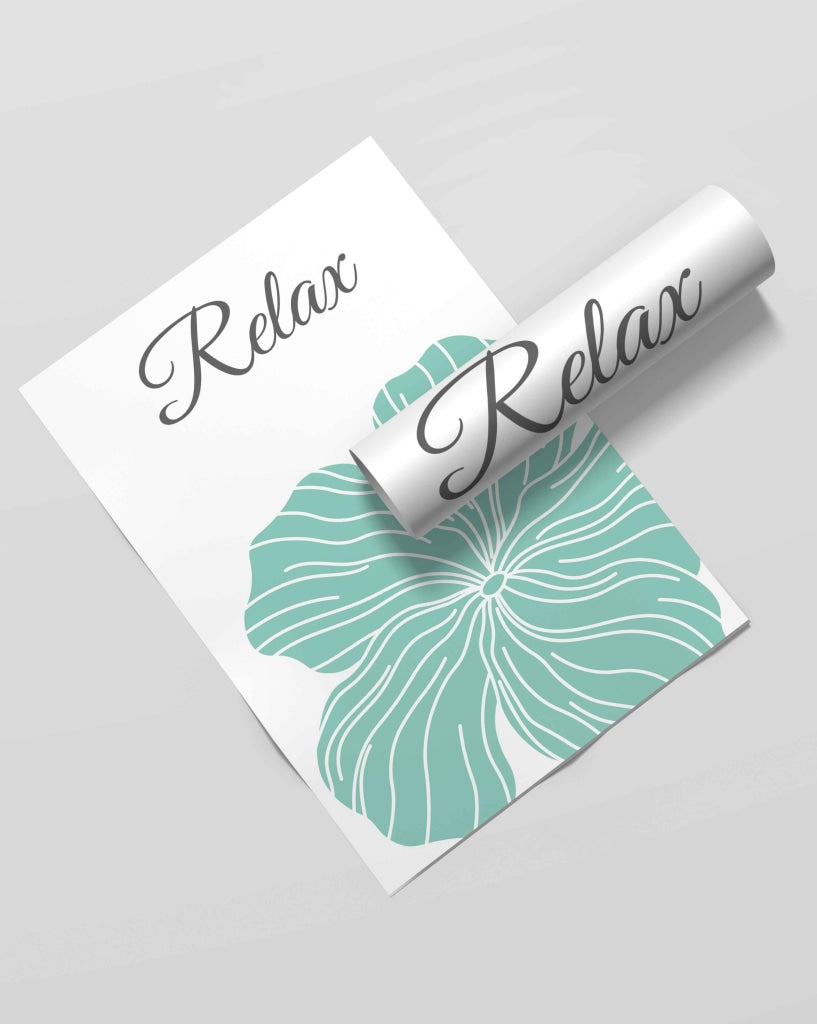 Soothing Blue Floral Art Frame For Wall Decor- Funkydecors Xs / Roll Posters Prints & Visual Artwork