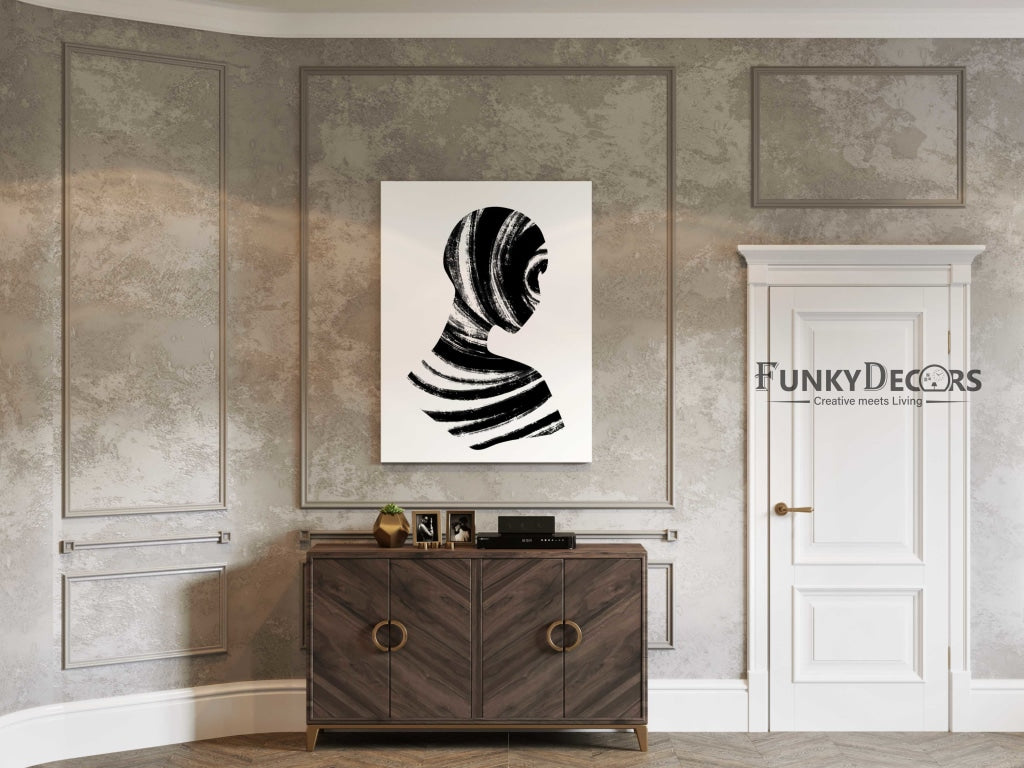 Stroke Achromatic Art Frame For Wall Decor- Funkydecors Posters Prints & Visual Artwork