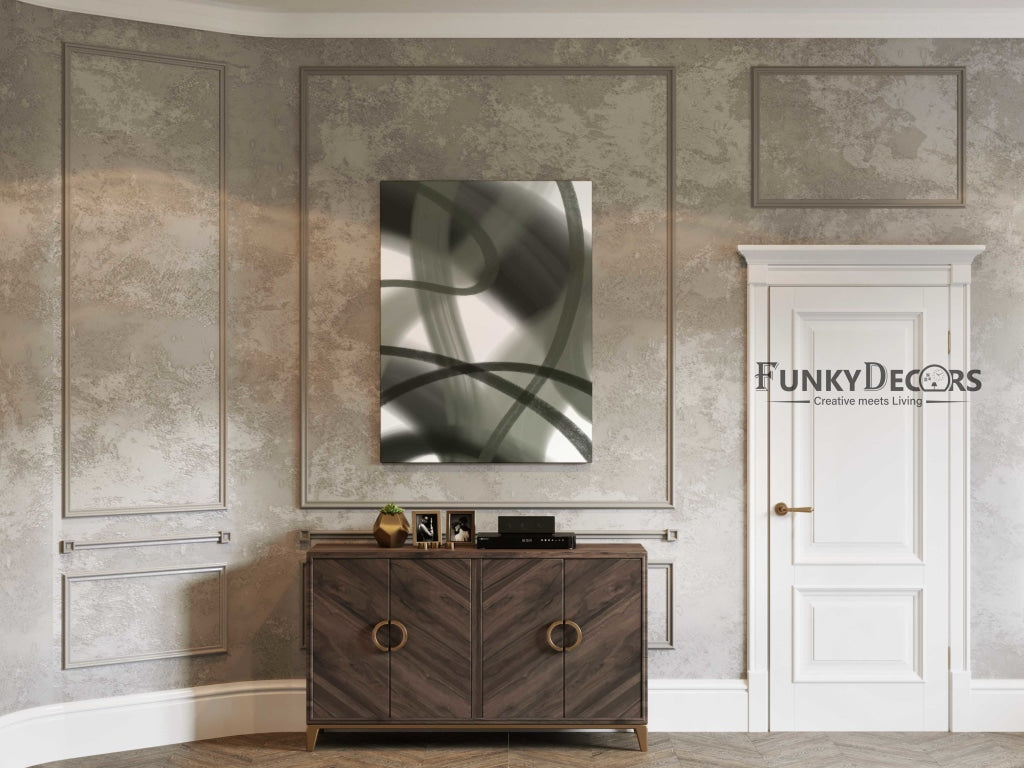 Stroke Achromatic Art Frame For Wall Decor- Funkydecors Posters Prints & Visual Artwork