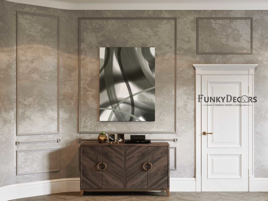 Stroke Achromatic Art Frame For Wall Decor- Funkydecors Posters Prints & Visual Artwork