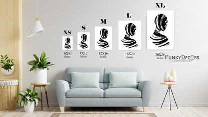 Stroke Achromatic Art Frame For Wall Decor- Funkydecors Posters Prints & Visual Artwork