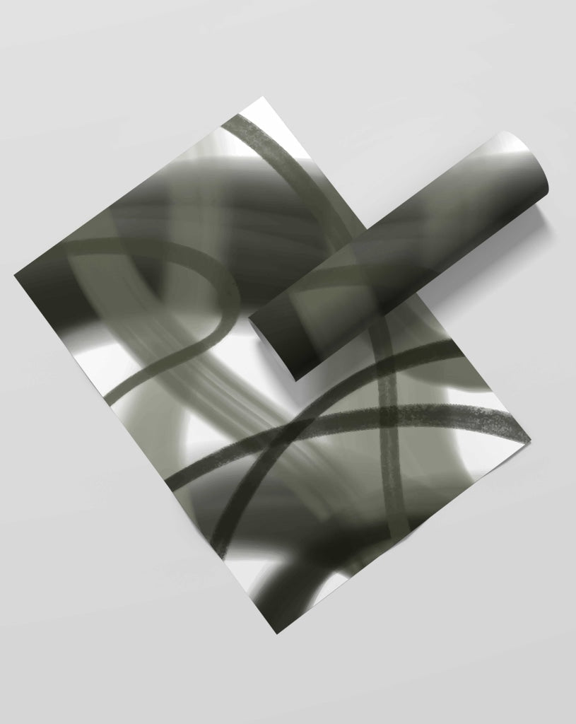 Stroke Achromatic Art Frame For Wall Decor- Funkydecors Xs / Roll Posters Prints & Visual Artwork