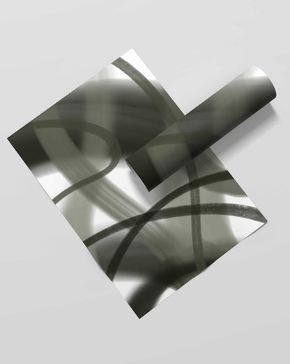 Stroke Achromatic Art Frame For Wall Decor- Funkydecors Xs / Roll Posters Prints & Visual Artwork