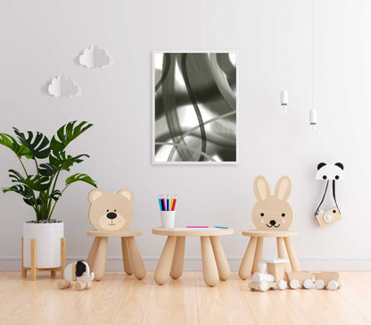 Stroke Achromatic Art Frame For Wall Decor- Funkydecors Xs / White Posters Prints & Visual Artwork