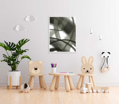 Stroke Achromatic Art Frame For Wall Decor- Funkydecors Xs / White Posters Prints & Visual Artwork