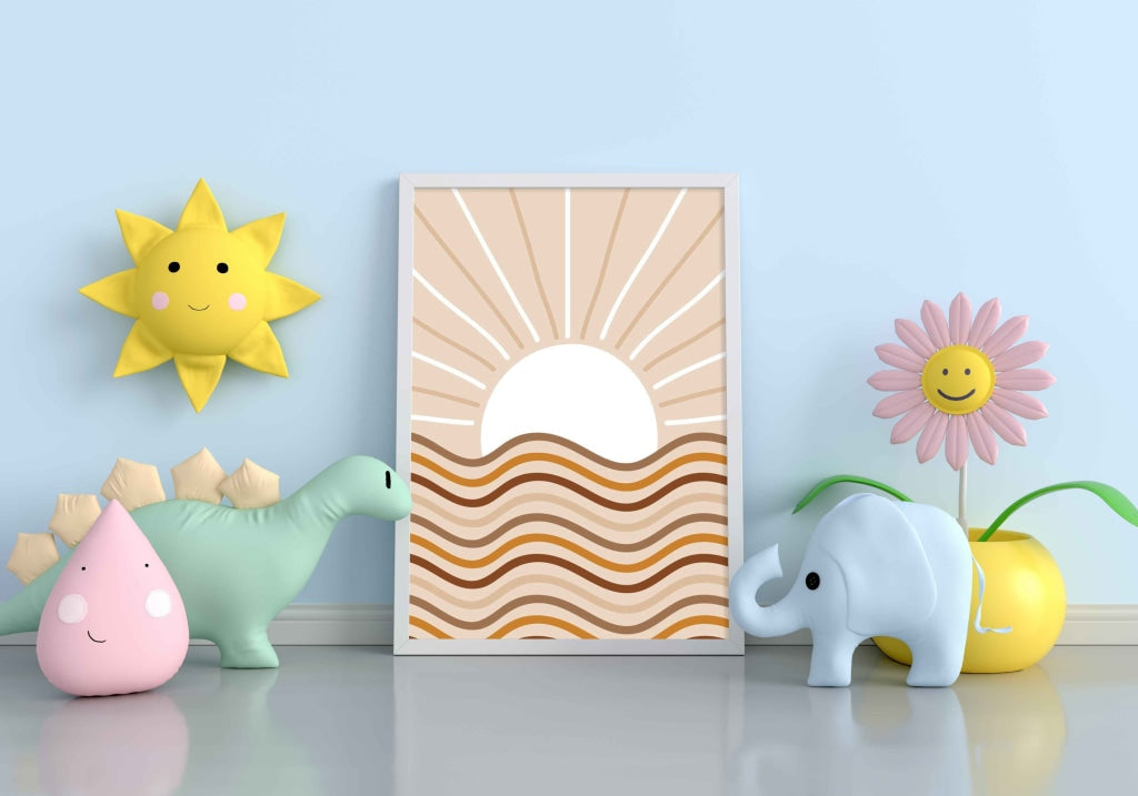 Sunrise - Nature Art Frame For Wall Decor- Funkydecors Xs / White Posters Prints & Visual Artwork