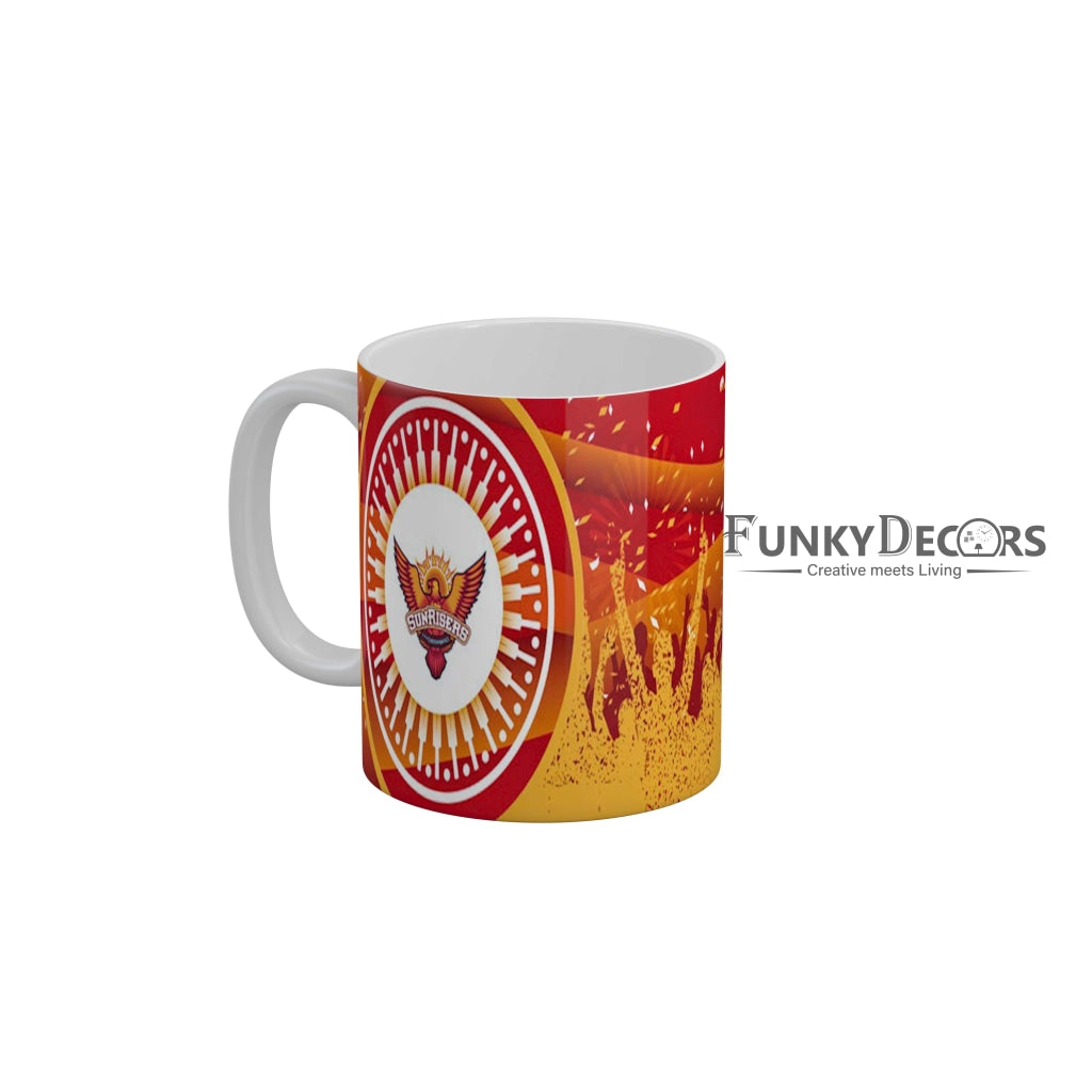 Sunrisers Hyderabad Logo Coffee Ceramic Mug 350 ML-FunkyDecors
