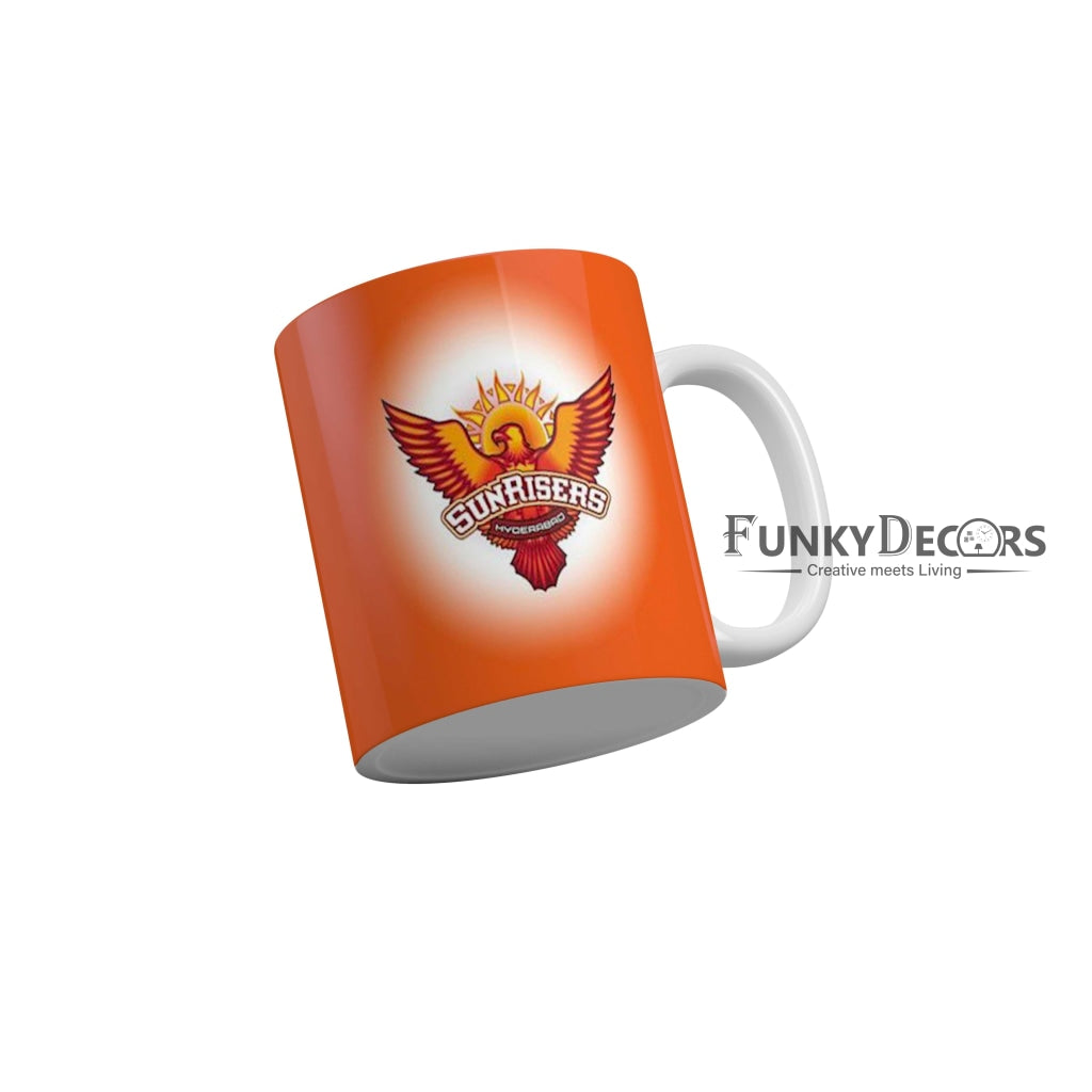 Sunrisers Hyderabad Logo Coffee Ceramic Mug 350 ML-FunkyDecors