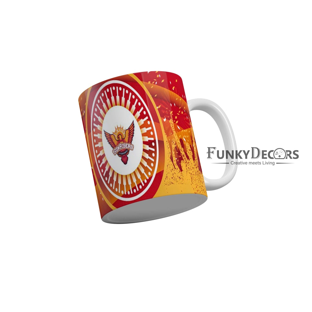 Sunrisers Hyderabad Logo Coffee Ceramic Mug 350 ML-FunkyDecors