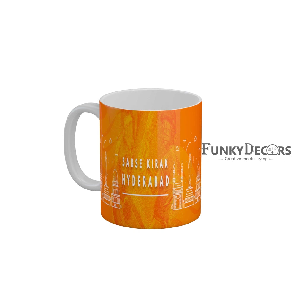 Sunrisers Hyderabad Sabse Kirak Hyderbad Coffee Ceramic Mug 350 ML-FunkyDecors