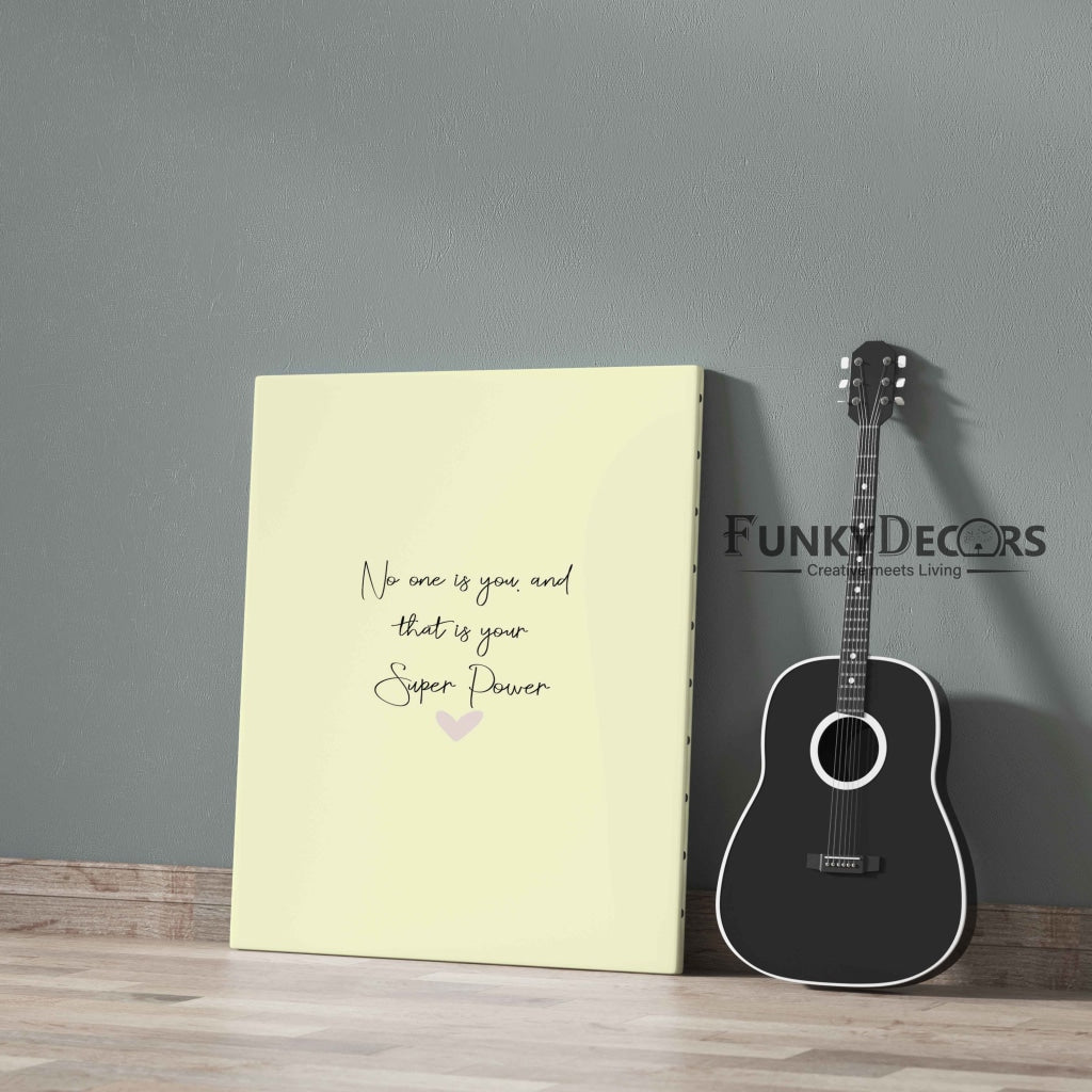 Super Power - Motivational Quotes Art Frame For Wall Decor- Funkydecors Posters Prints & Visual