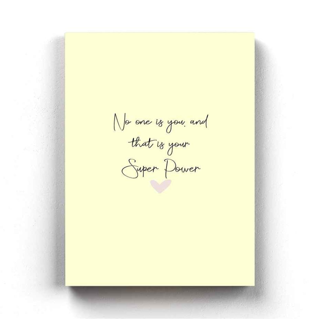 Super Power - Motivational Quotes Art Frame For Wall Decor- Funkydecors Xs / Canvas Posters Prints &