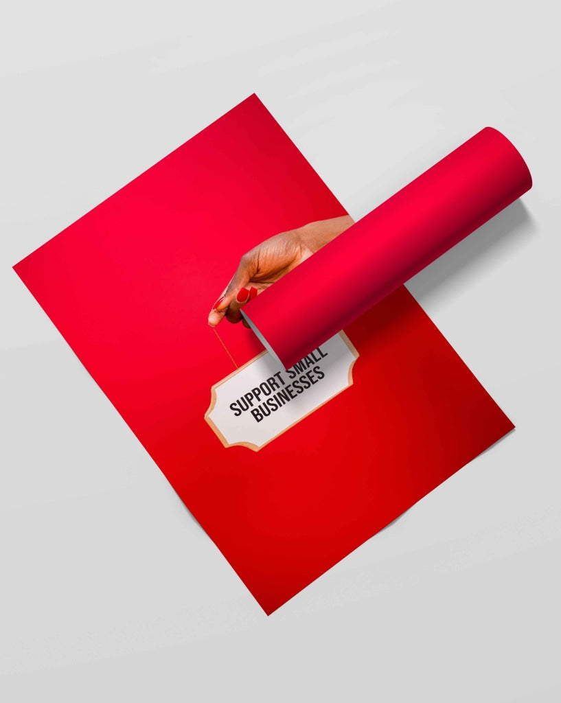 Support Small Businesses - Business Art Frame For Wall Decor- Funkydecors Xs / Roll Posters Prints &