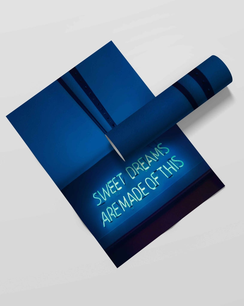 Sweet Dreams Are Made Of This - Quotes Art Frame For Wall Decor- Funkydecors Xs / Roll Posters