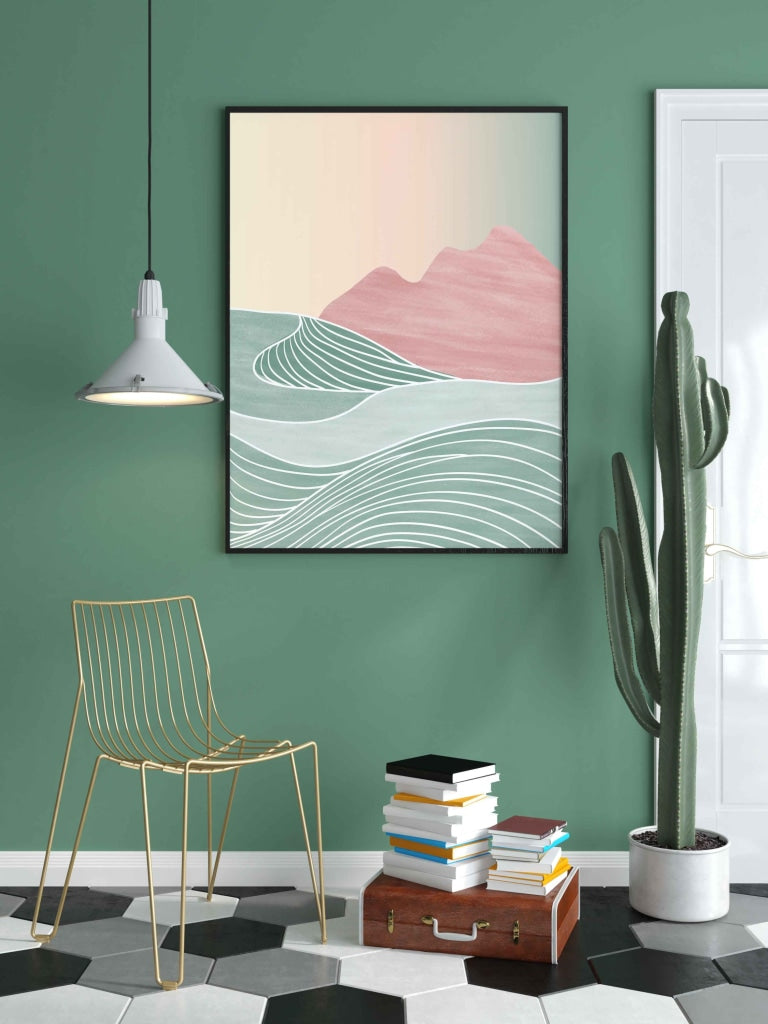 The Art Of Curves - Abstract Frame For Wall Decor- Funkydecors Xs / Black Posters Prints & Visual