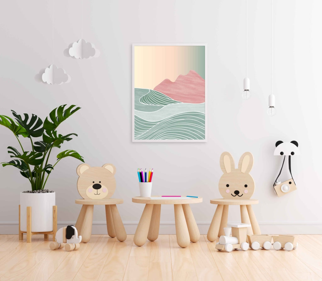 The Art Of Curves - Abstract Frame For Wall Decor- Funkydecors Xs / White Posters Prints & Visual