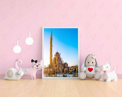 The Beauty Of Mosque - Architectural Art Frame For Wall Decor- Funkydecors Xs / White Posters Prints