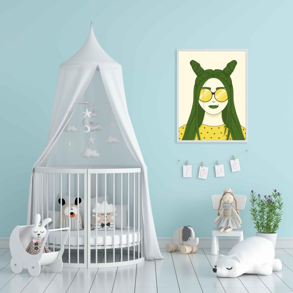 The Cat Eye Portrait Art Frame For Wall Decor- Funkydecors Xs / White Posters Prints & Visual