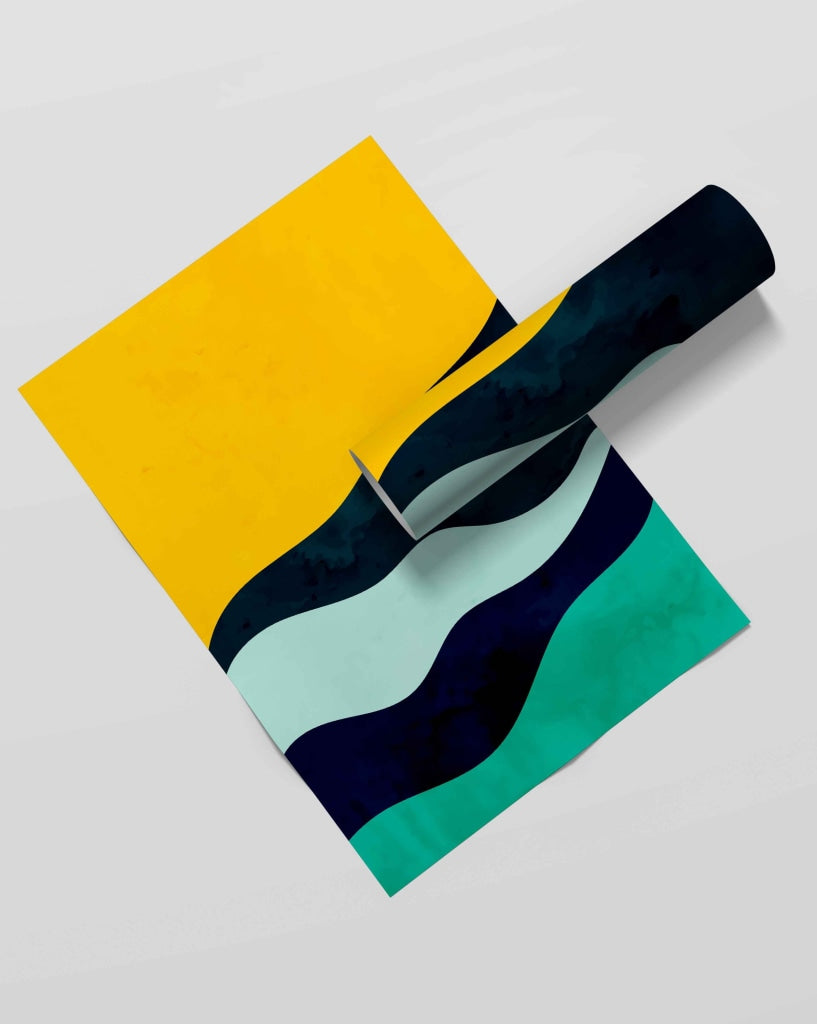 The Colour Blocks - Minimal Art Frame For Wall Decor- Funkydecors Xs / Roll Posters Prints & Visual