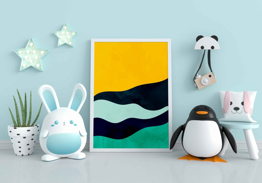 The Colour Blocks - Minimal Art Frame For Wall Decor- Funkydecors Xs / White Posters Prints & Visual