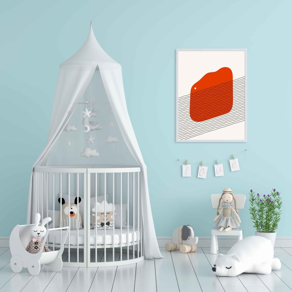 The Diagonal Pathway Geometric Art Frame For Wall Decor- Funkydecors Xs / White Posters Prints &