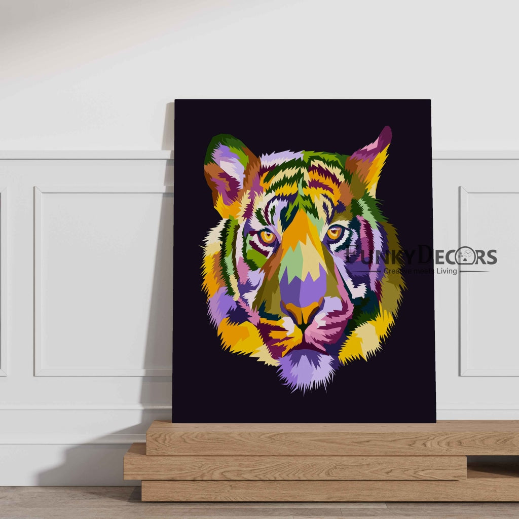 The Fearless Face - Animal Art Frame For Wall Decor- Funkydecors Posters Prints & Visual Artwork