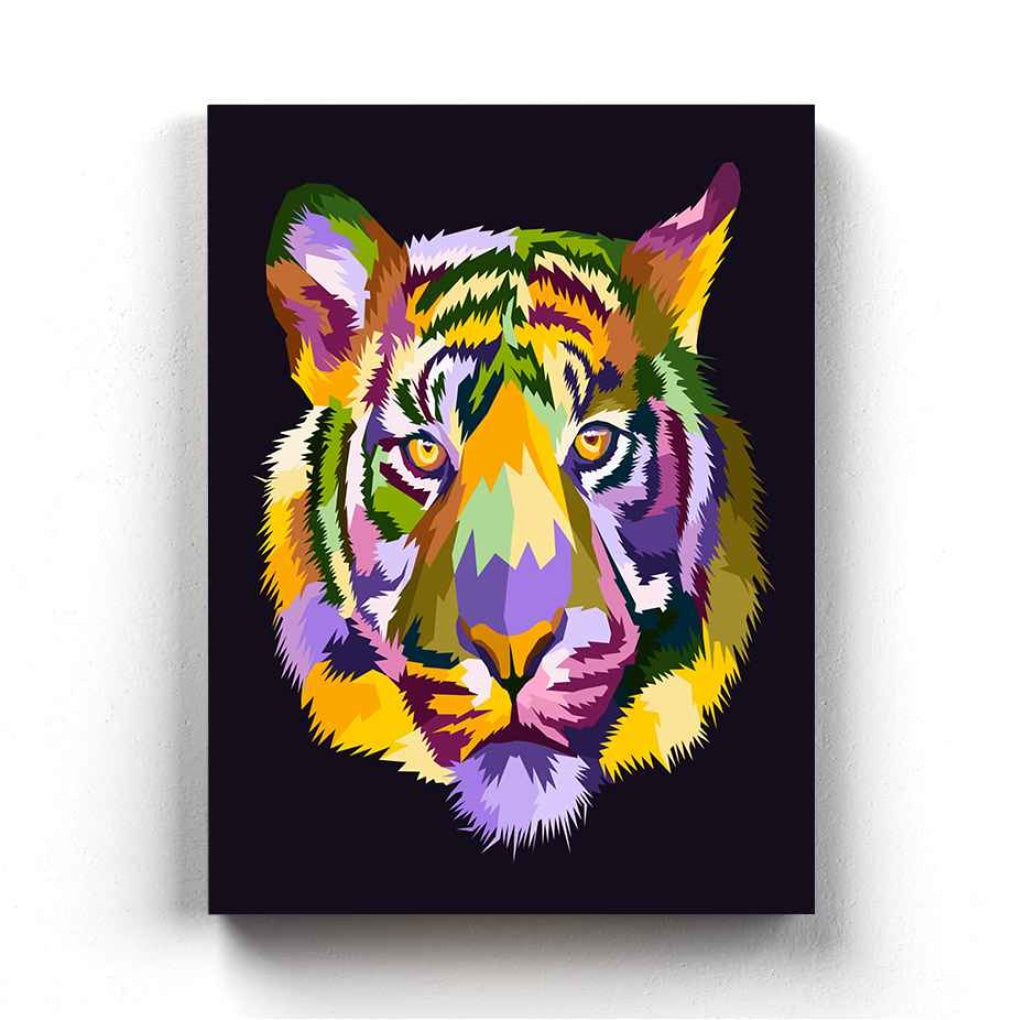 The Fearless Face - Animal Art Frame For Wall Decor- Funkydecors Xs / Canvas Posters Prints & Visual