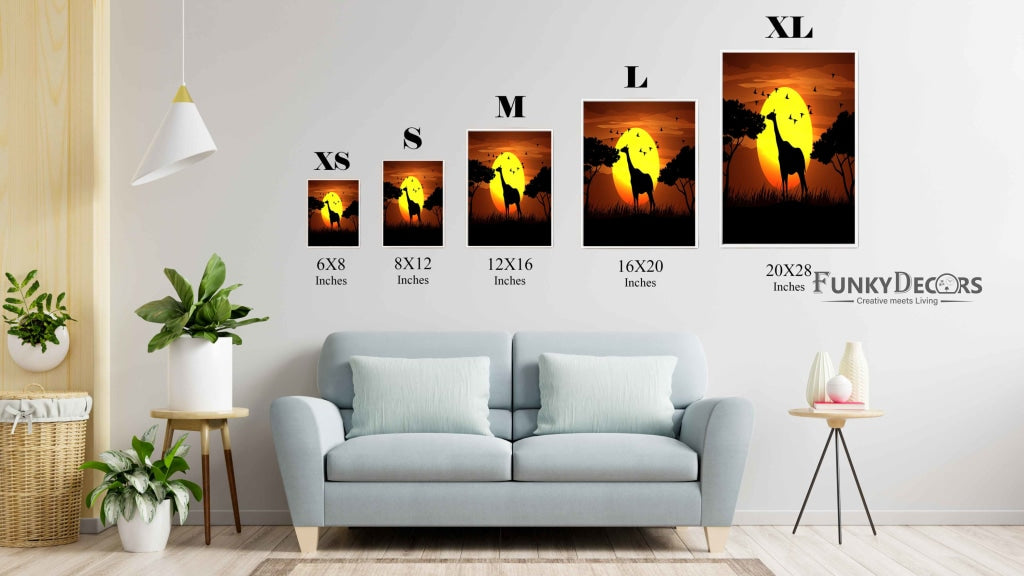 The High Riser - Animal Art Frame For Wall Decor- Funkydecors Posters Prints & Visual Artwork