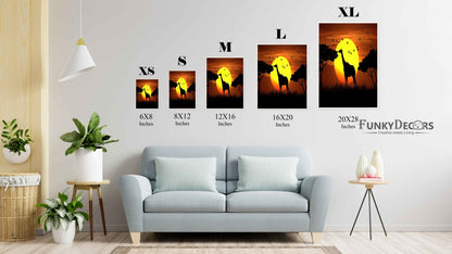 The High Riser - Animal Art Frame For Wall Decor- Funkydecors Posters Prints & Visual Artwork