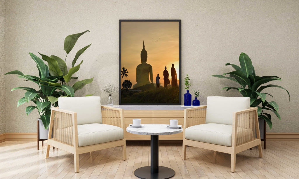 The Inner Peace - Spiritual Art Frame For Wall Decor- Funkydecors Xs / Black Posters Prints & Visual