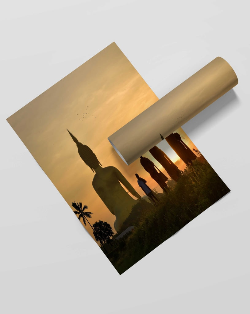 The Inner Peace - Spiritual Art Frame For Wall Decor- Funkydecors Xs / Roll Posters Prints & Visual