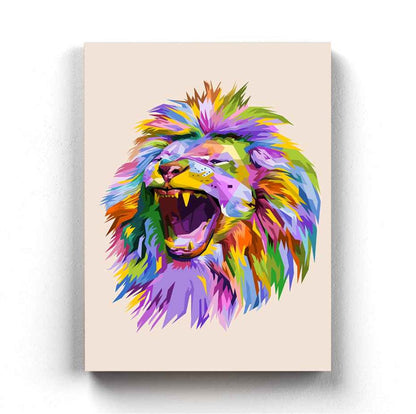 The Jungle King - Animal Art Frame For Wall Decor- Funkydecors Xs / Canvas Posters Prints & Visual